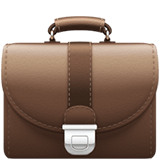 brown briefcase emoji